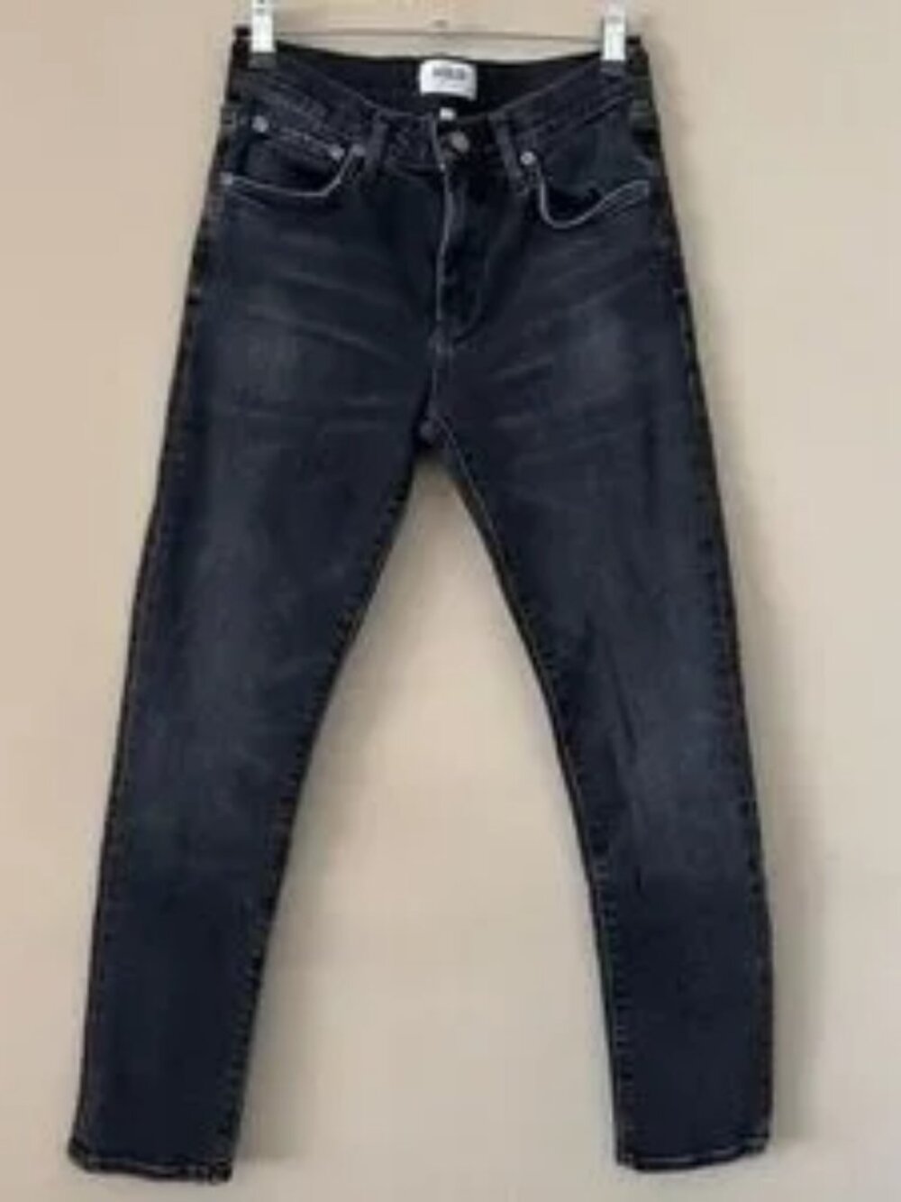 AGOLDE Toni Mid Rise Slim Black Jeans Size 26